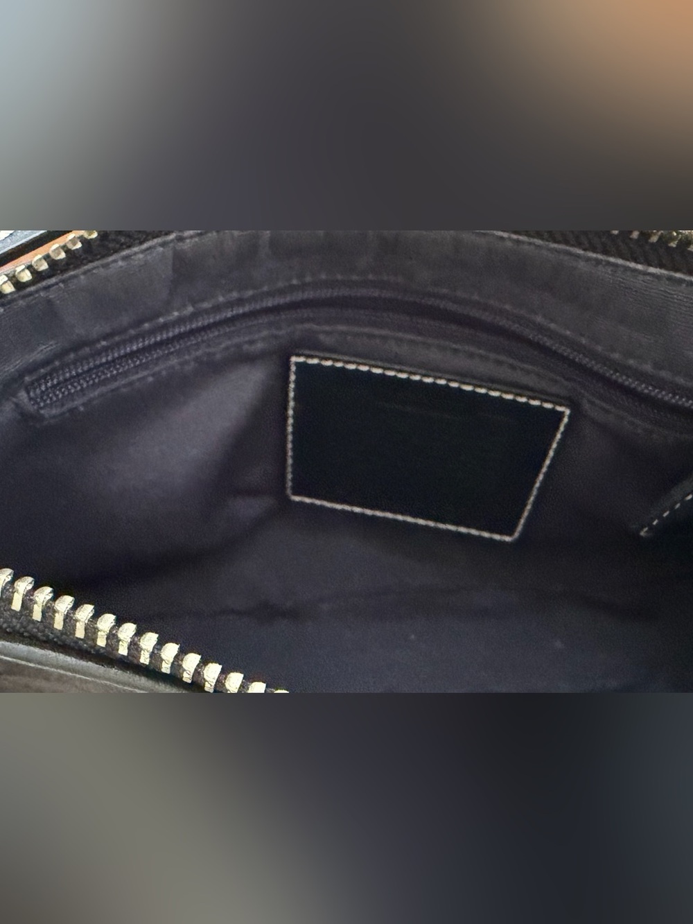 Coach Black Shoulder Bag with Subtle Signature Jacquard - Picture 4 of 5